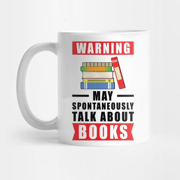 Warning May Spontaneously Talk About Books by DesignWood Atelier